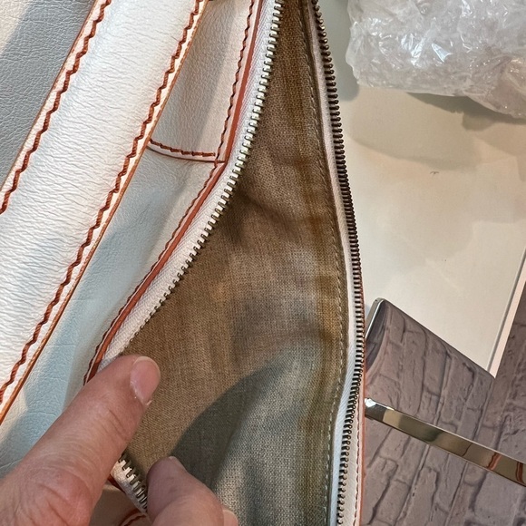 CELINE White Boston Shoulder Bag Leather - Picture 13 of 14